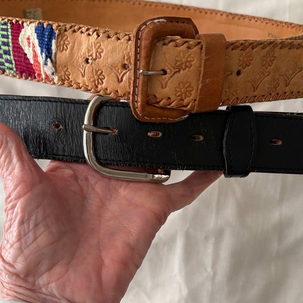 Black and Tan Leather Belts